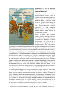 &iquest;Tercera Guerra Mundial? An&aacute;lisis geopol&iacute;tico y propuesta latinoamericana