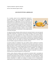Incentivos Laborales: Impacto y Gesti&oacute;n del Talento Humano