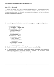 Ejercicio pr&aacute;ctico: Crear una presentaci&oacute;n en PowerPoint sobre la Tierra y la Astronom&iacute;a