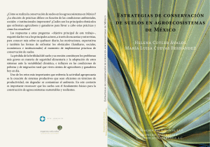 Conservaci&oacute;n de Suelos en Agroecosistemas de M&eacute;xico