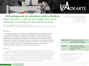 Palimpsesto y Calendario Gr&aacute;fico-Flu&iacute;dico: Arte y Dise&ntilde;o