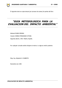 Gu&iacute;a Metodol&oacute;gica Evaluaci&oacute;n Impacto Ambiental - UNNE