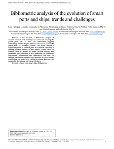 Puertos y Barcos Inteligentes: An&aacute;lisis Bibliom&eacute;trico, Tendencias y Desaf&iacute;os