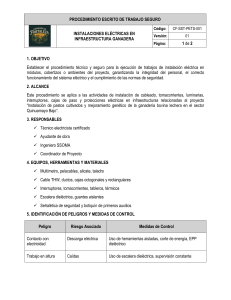 Procedimiento Instalaciones El&eacute;ctricas Ganaderas