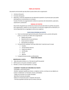 Guía para Perfiles de Puesto: Estructura y Requisitos