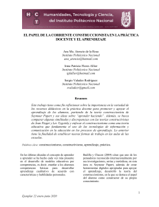 Construccionismo en la Práctica Docente: Aprendizaje Activo