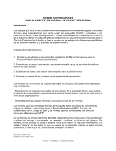 Normas Internacionales Auditor&iacute;a Interna