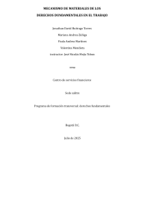Derechos Fundamentales en el Trabajo: Mecanismo de Materiales