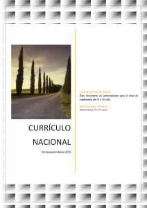 Curr&iacute;culo de Matem&aacute;tica VI y VII Ciclo - Per&uacute;