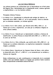 Culturas Preincas del Per&uacute;: Resumen Educativo