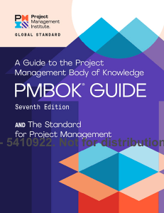 PMBOK Guide 7th Edition: Project Management Standard
