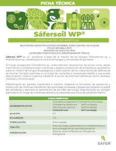 S&aacute;fersoil WP&reg;: Bioinsumo para control de plagas y nematodos