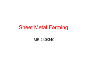 Sheet Metal Forming: Processes & Techniques