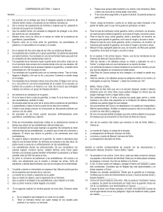 Comprensi&oacute;n Lectora: Guerra en Colombia - Grado 9