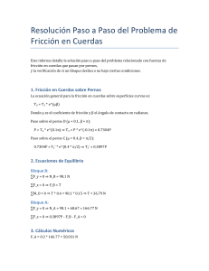 Fricción en Cuerdas: Resolución Paso a Paso