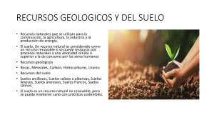 Recursos Geol&oacute;gicos y del Suelo: Presentaci&oacute;n Educativa