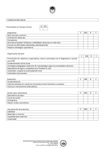 Planificaci&oacute;n Anual: Evaluaci&oacute;n Escolar Primaria
