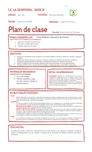 Plan de Clase: Caracter&iacute;sticas y Elementos de la Fuerza