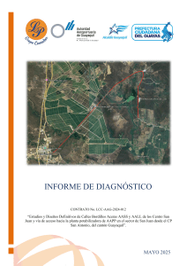 Informe Diagn&oacute;stico: Calles San Juan, Guayaquil
