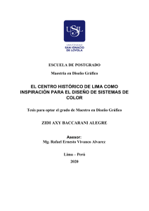 Tesis: Sistemas de Color Inspirados en el Centro Histórico de Lima