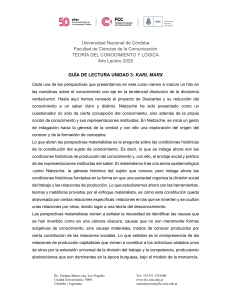 Guía de lectura - Marx (U.3)