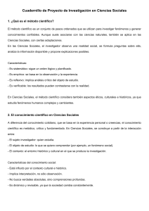 Guía de Proyecto de Investigación en Ciencias Sociales
