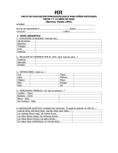 Pauta de Evaluaci&oacute;n Fonoaudiol&oacute;gica para Ni&ntilde;os (7-12 a&ntilde;os)