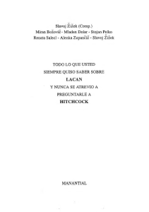 Lacan y Hitchcock: An&aacute;lisis Psicoanal&iacute;tico de la Obra de Hitchcock