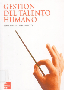 Gesti&oacute;n del Talento Humano: Chiavenato - Libro de Texto