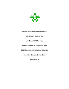 Estados Financieros Almidones de Sucre S.A.S. 2021-2022