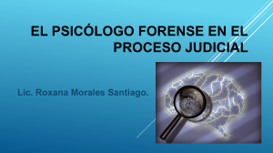 Psicolog&iacute;a Forense en el Proceso Judicial