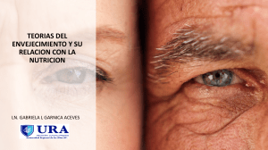 Teor&iacute;as del Envejecimiento y Nutrici&oacute;n en Adultos Mayores