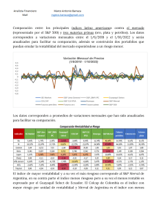An&aacute;lisis de &Iacute;ndices Latinoamericanos vs. S&P 500