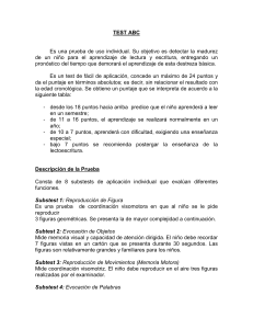 Test ABC: Madurez para la Lectoescritura Infantil