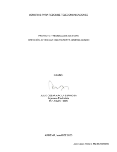 Informe Dise&ntilde;o Infraestructura Telecom Tres Nevados