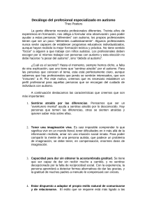 Dec&aacute;logo Profesional Autismo: Theo Peeters
