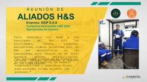 Reuni&oacute;n H&S Canacol 2025: Campa&ntilde;as y Actividades SGIP