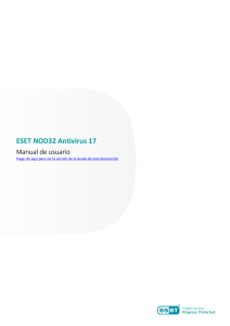 ESET NOD32 Antivirus 17: Manual de Usuario