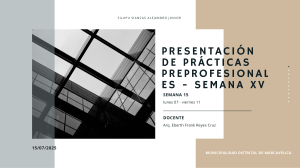 Presentación Prácticas Preprofesionales - Municipalidad Marcavelica