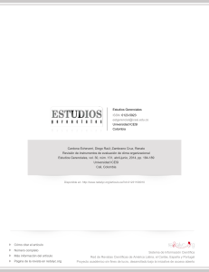 Clima Organizacional: Revisi&oacute;n de Instrumentos de Evaluaci&oacute;n