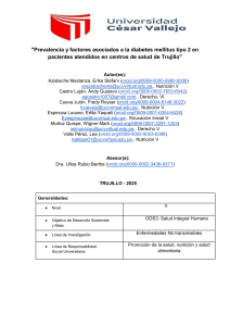 Prevalencia Diabetes Mellitus Tipo 2 en Trujillo