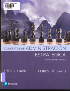 Conceptos de Administraci&oacute;n Estrat&eacute;gica, 15a Edici&oacute;n