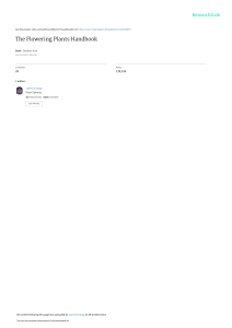 Flowering Plants Handbook: A Guide to Families & Genera