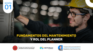 Fundamentos del Mantenimiento y Rol del Planner