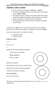 Matemática Discreta: Argumentos Válidos e Inválidos - Presentación