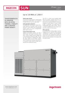 INGECON SUN 3Power C Series PV Inverter Datasheet