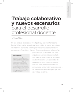 Trabajo Colaborativo y Desarrollo Profesional Docente