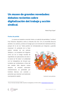 Digitalización, Trabajo y Sindicatos: Desafíos y Debates