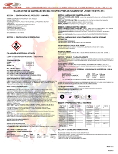HDS RACSAPOXY 100%: Seguridad y Manejo