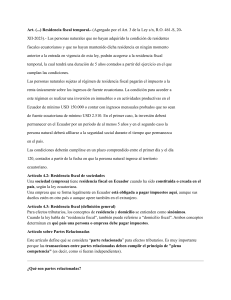 Residencia Fiscal en Ecuador: Ley y Requisitos